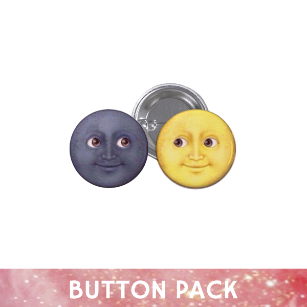 ✧･ﾟ: * Sun and Moon Emjoi Button Pack * : ･ﾟ✧ 