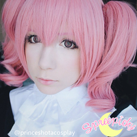Cosplay Roromiya Karuta Lolita Pink Wig With Two Pony Tails Free Ship Sp141235 - Thumbnail 2