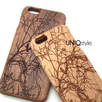 Birds on tree engraved wood case for iphone 6, iphone 4/4s, iphone 5/5s/5c, samsung s3 s4 s5 note 3 wooden case, real wood cover - Thumbnail 3