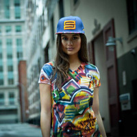 Splash Custom Ladies Tee - Thumbnail 1