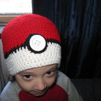 Pokeball Hat Beanie - Thumbnail 1