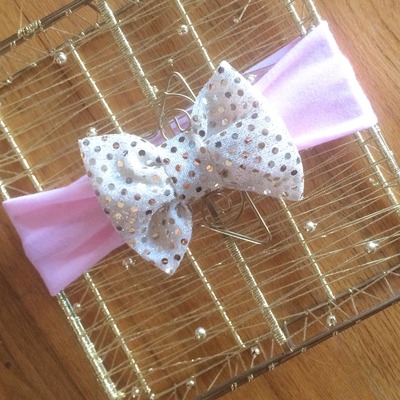 Pink champagne headwrap