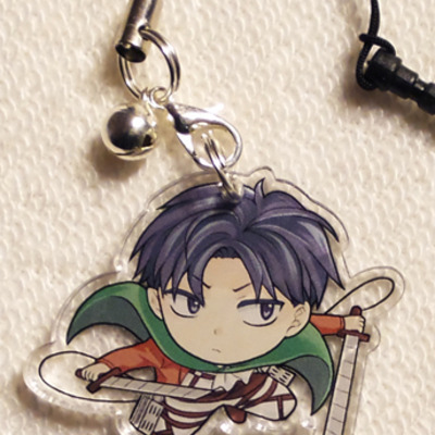 Reversible attack on titan charm - levi - Thumbnail 5