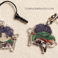 Reversible Attack on Titan Charm - Levi - Thumbnail 1