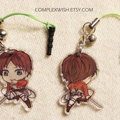 Reversible attack on titan charm - eren