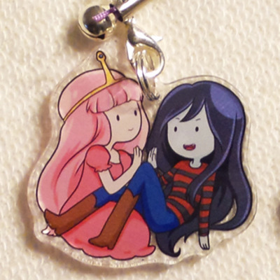 1.5 inch adventure time charm - bubblegum and marceline - Thumbnail 5