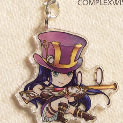 Reversible league of legends charm - caitlyn