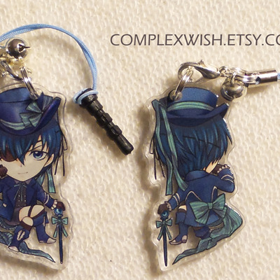 Reversible black butler charm - ciel