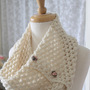 PDF Pattern/Instructions Puff Stitch Button Cowl-1