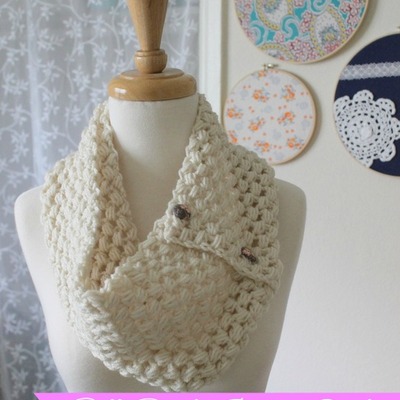 Pdf pattern/instructions puff stitch button cowl