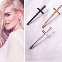 Long Cross Earrings