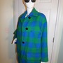 Vintage Ellen Tracy Green/Blue Blazer Coat Size 2x-2