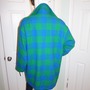 Vintage Ellen Tracy Green/Blue Blazer Coat Size 2x-3