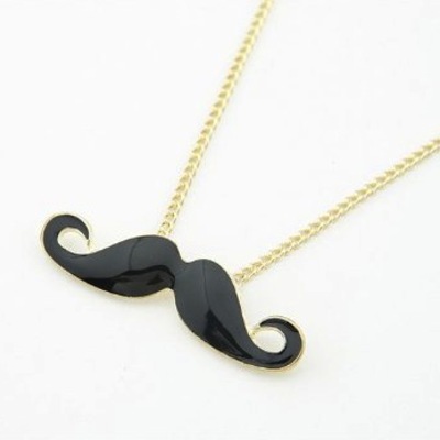 I mustache you necklace