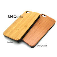 Vintage floral Rose flower print wood case for iPhone 6, iPhone 6 Plus, iPhone 4/4s, iPhone 5/5s/5c real wood cover - W01 - Thumbnail 1