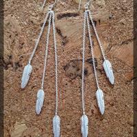 Tear Drop Feathers (Silver)  - Thumbnail 1