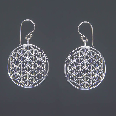 Flowers of life earrings