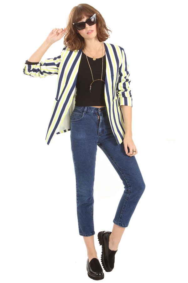 Striped Blazer