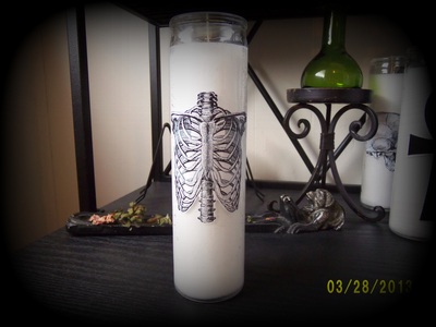 Human ribs candle