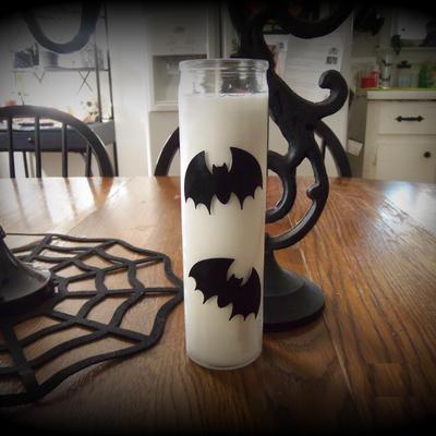 Cute bats candle