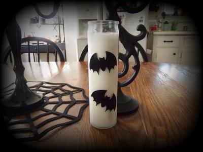 Cute bats candle