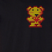 "Pocket" Pixel-Bear / Black - Thumbnail 1