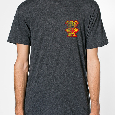 "pocket" pixel-bear / gray