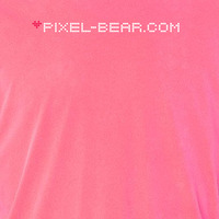 "Rainbow" Pixel-Bear / Pink - Thumbnail 2