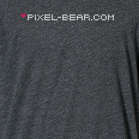 "Rainbow" Pixel-Bear / Gray - Thumbnail 2