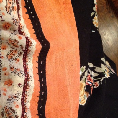 Black floral skirt (small)