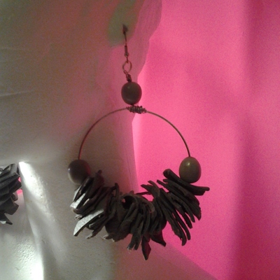 Rearea's leather earrings 