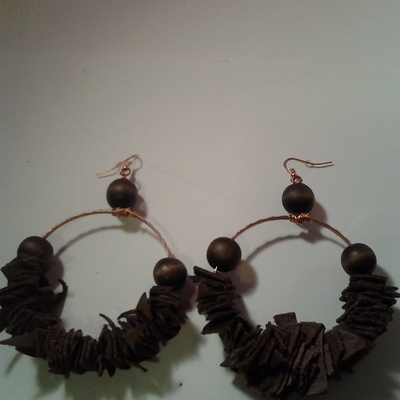   rearea's leather earrings 