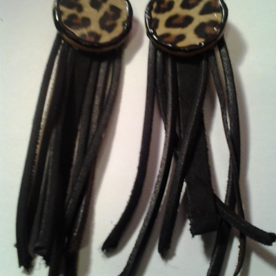 Safari fringed earrings