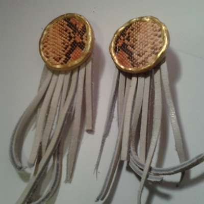 Safari fringed earrings
