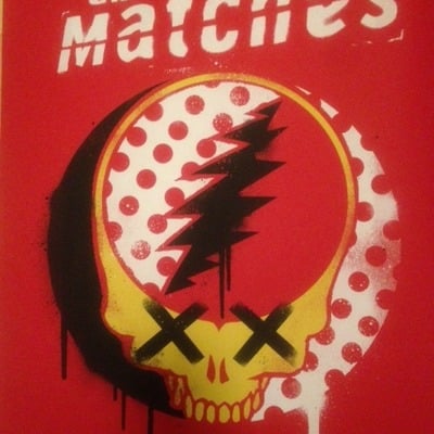 The matches - slims show poster - grateful dead/deadhead