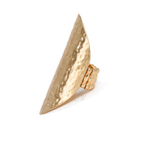 HAMMERED SHIELD RING