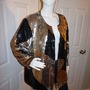 Vintage Royal Feelings Black/Gold Silver Sequins Throw Jacket Size 2x-1