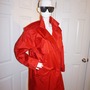 Vintage Red Long Trench Coat Size 1x-1