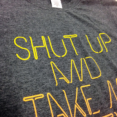 Shut up and take me to the movies t-shirt
