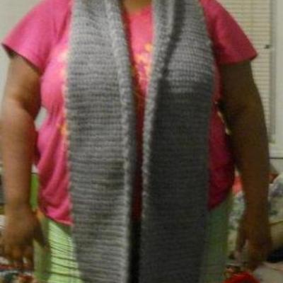 Crochet infinity scarf