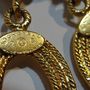 Vintage Chanel Textured Earrings-2