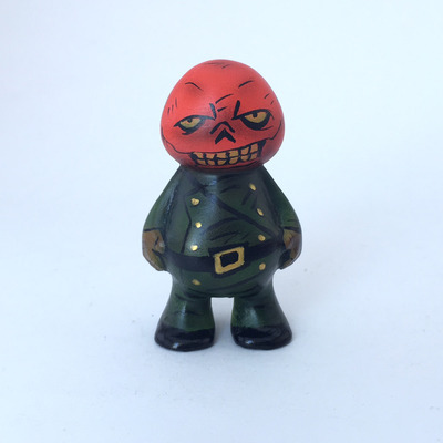 Red Skull 3D printed on Chubb mold