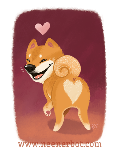Shiba Love Print