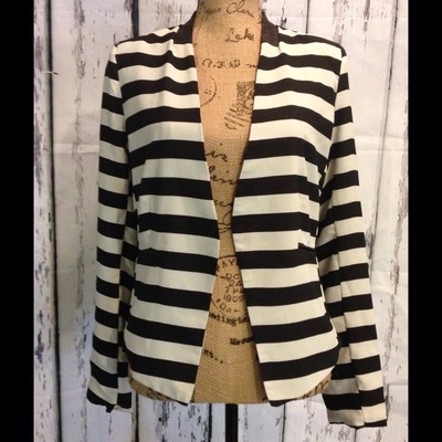 Black & white striped jacket