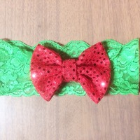 Christmas Lace Headwrap - Thumbnail 1