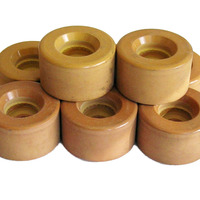 Original Fo-Mac Clay Roller Skate Wheels - Rare Yellow Clay - Thumbnail 1