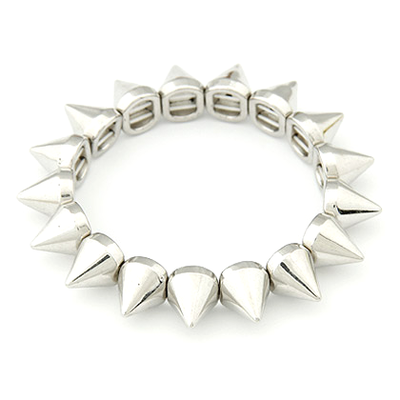 The spike bracelet in silver