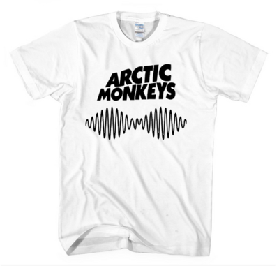 ARCTIC MONKETS T SHIRT (BLACK & WHITE)