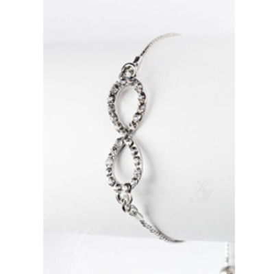 Crystal infinity ring