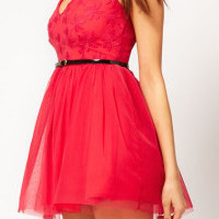 Floral Applique Tutu Dress - Thumbnail 1